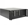 INTER-TECH IPC 4U-4508 Black 4U serverinis/kompiuterio korpusas, montuojamas į stelažą