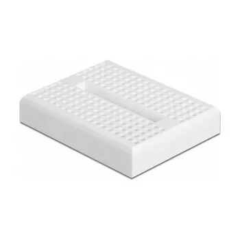 Breadboard DELOCK 18316 – litavimui nereikalinga prototipavimo plokštė, plastikinė, 36×46×10 mm, balta