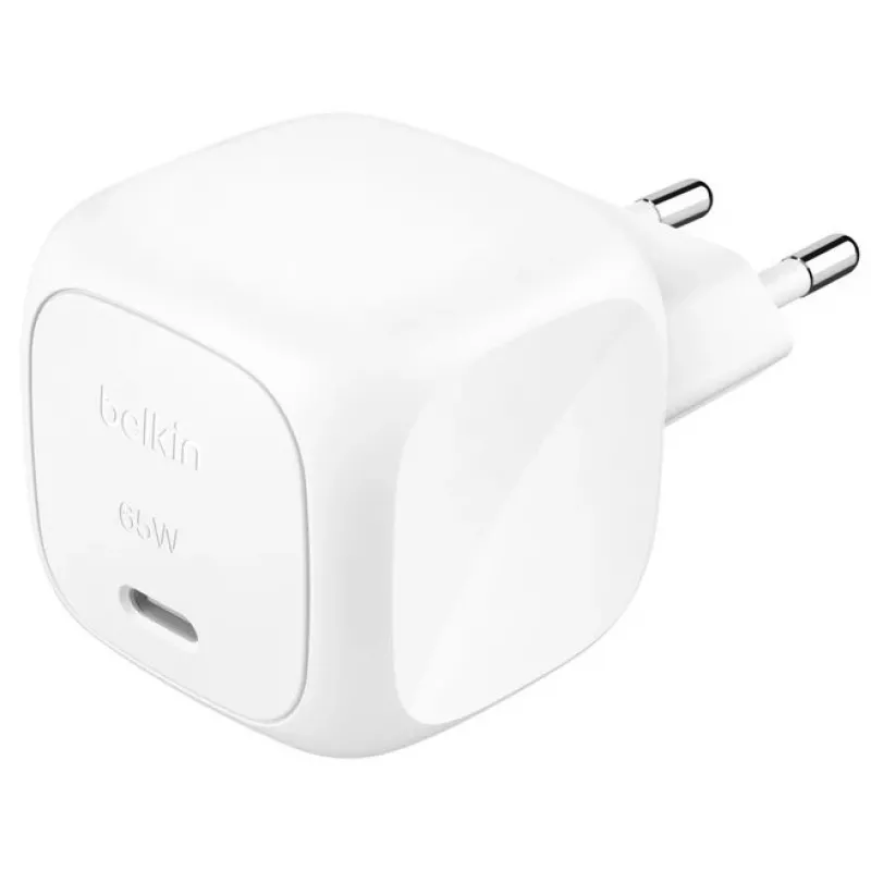 Belkin BoostCharge Laptop WCA011KQWH 65 W AC greitas įkroviklis, baltas