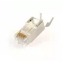 RJ45 jungtys GEMBIRD CAT7 8P8C auksuotos 15µm FTP/SFTP pakuotė 50 vnt.