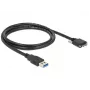 USB kabelis DeLOCK 1 m USB 3.0 / USB 3.2 Gen 1 Micro-USB B juodas