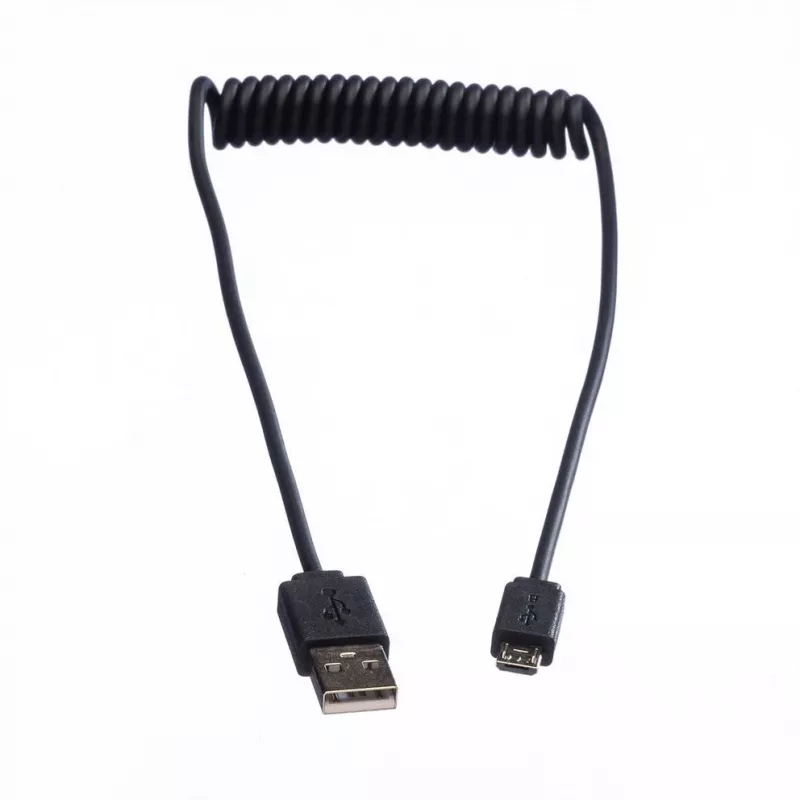 ROLINE USB 2.0 spiralinis laidas A – Micro B ST/ST 1,0 m ekranuotas (11.02.8317)