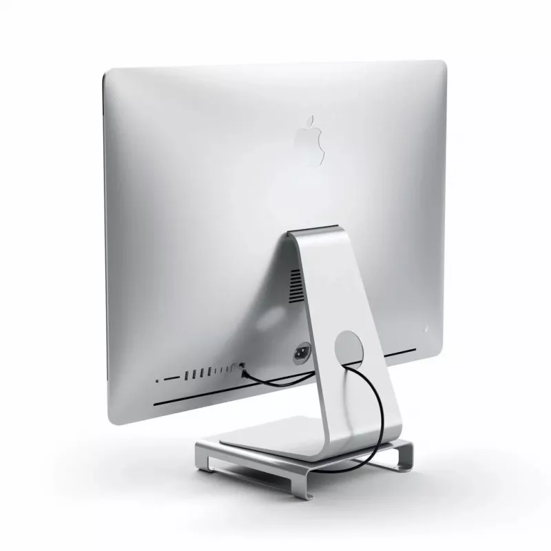 Stovas-monitoriaus stovas su USB 3.2 Gen 1 Type-C centru Satechi ST-AMSHS sidabrinis