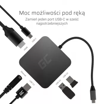 Dokavimo stotelė nešiojamam kompiuteriui Green Cell AK61
