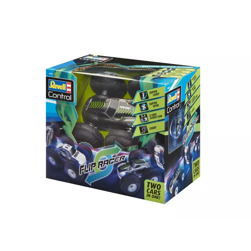 Revell Control 24634 Stunt Car FlipRace Įėjimo lygio elektrinis RC monster sunkvežimis su visų ratų pavara (24634)