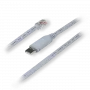 Lyties keitiklio kabelis TELTONIKA PR2UR18M — RJ-45 į USB 2.0 Type-A, 1,8 m, pilkas