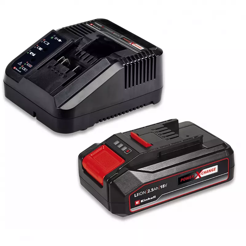 Einhell TE-CD 18/2 Li-i +22 akumuliatorinis smūginis gręžtuvas-suktuvas 18 V, 1250 aps./min., 2,5 Ah akumuliatorius, kroviklis ir lagaminas įskaičiuoti, raudonas/juodas