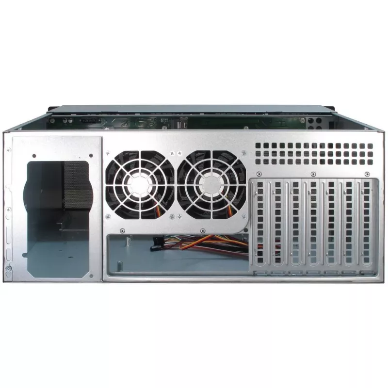 Serverinis korpusas Inter-Tech 4U-4408 Rack, juodas, sidabrinis
