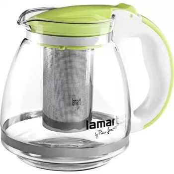 Infuzeris stiklinis Lamart LT7028 žalias permatomas 13 cm skersmuo 155 mm aukštis