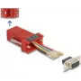 DeLOCK D-Sub 9 kontaktų moteriškas į RJ45 moterišką surinkimo rinkinys raudonas VGA RJ-45