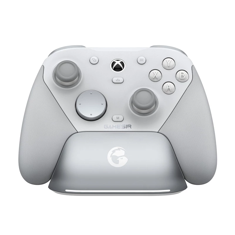 Žaidimų pultas GameSir G7 PRO Mech White – laidinis/belaidis, ergonomiškas išdėstymas