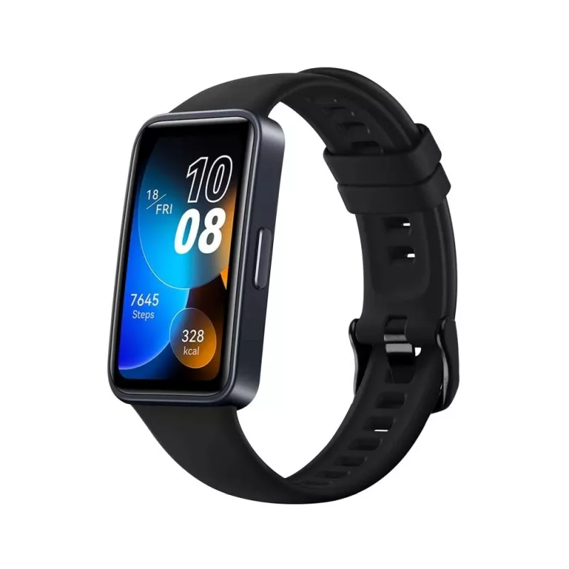 Silicinė apyrankė FIXED Huawei Band 8/9/10 — juoda, keičiama odai draugiška juosta