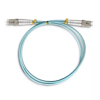 Qoltec šviesolaidinis jungiamasis laidas - LC/UPC Multimode (M) į LC/UPC Multimode (M) - 1 m - OM3 - 50/125 µm - dupleksas - halogeninis