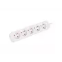 Lanberg PS0-05E-0150-W 1,5 m baltas 5x 230 V ilgintuvas su kištukiniu lizdu, pilnas varis