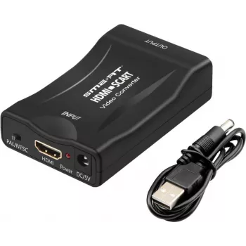 SCART į HDMI keitiklis ShiverPeaks SP90-08018 – skaitmeninis vaizdo adapteris SCART šaltiniams į HDMI išvestį
