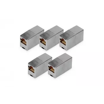 RJ45 modulinis jungtuvas Digitus DN-93901-5 5 vnt. auksuoti kontaktai sidabrinis
