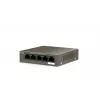 Tinklo jungiklis TENDA TEG1105P-4-63W-EU, 5x Gigabit RJ-45, 4x PoE (57,8 W bendra), 10 Gbit/s perjungimas