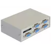 DeLock Switch VGA 4 prievadų rankinis dvipusis - ekrano jungiklis - 4 x VGA - stalinis (87635)