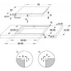 Gorenje GI6432BCWF Juoda įmontuojama 60 cm zoninė indukcinė kaitlentė 4 zonos