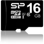 MicroSDHC atminties kortelė Silicon Power 16GB Class 10 UHS-I U1 40 MB/s, atspari vandeniui, juoda
