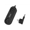 Prailginimo laidas LogiLink LPS262U 1,5 m 2 AC lizdai vidaus patalpoms juodas