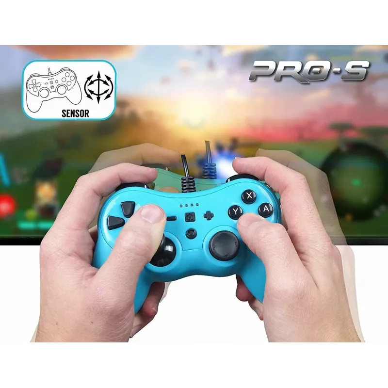 Laidinis valdiklis SUBSONIC SA5488-1 Neon Blue, skirtas Nintendo Switch, laidinis ryšys