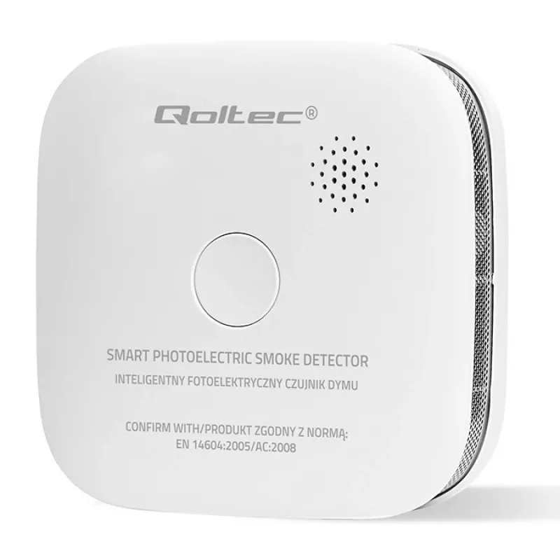 Belaidis dūmų detektorius QOLTEC 52653 su 85 dB baterijos signalu