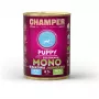 CHAMPER Puppy Monoprotein Ėriena – šlapias šunų ėdalas šuniukams – 400 g