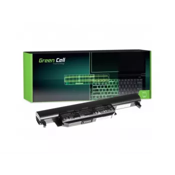 Baterija Green Cell AS37, skirta ASUS R400 R500 R500V R700 K55 serijoms – Li-Ion 4400 mAh 10,8 V, 6 elementų, juoda