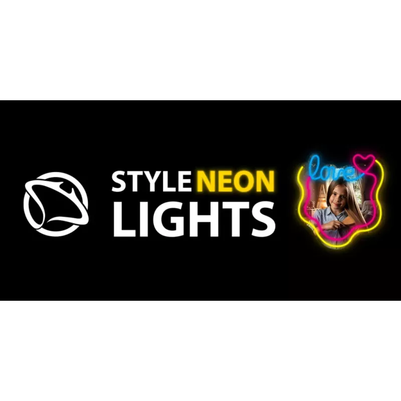 LED neoninis veidrodis MANTA MASNL131MT – dizainas 'LOVE', įmontuotas LED neoninis apšvietimas