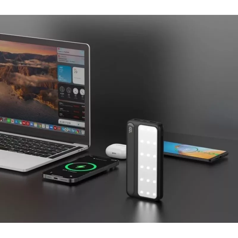 Nešiojamas maitinimo blokas Rebeltec P20 LCDPD LAMP 20000mAh