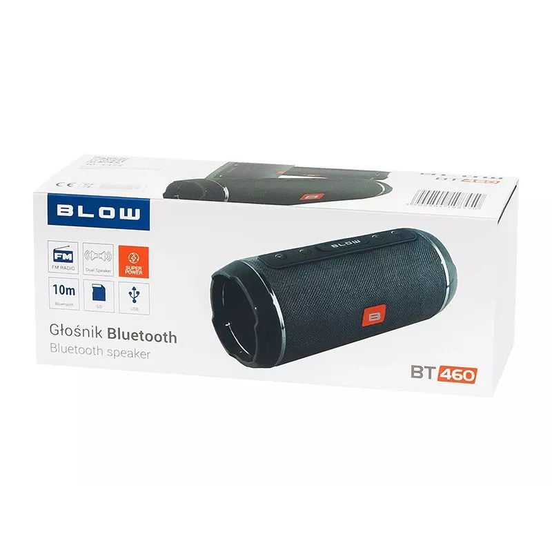 BLOW BT460 Belaidis stereo garsiakalbis, juodas / sidabrinis, 10 W