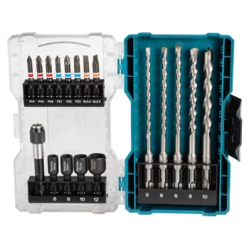 Antgalių rinkinys Makita E-07026 18 vnt.