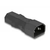 Maitinimo adapteris DeLOCK IEC 60320 C14 į C13 kištukinis lizdas 10A tiesus juodas