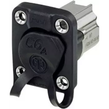 Neutrik NE8FDX-Y6-W Laido jungtis RJ-45 Aliuminis - Juoda