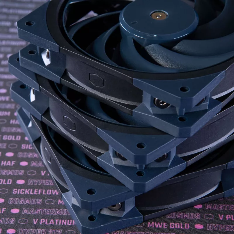 Ventiliatorius Cooler Master Mobius 120 OC 12 cm juodas 3 greičiai 3200 RPM