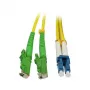 LWL-2-Fiber-Patchk. 5mtr.LSH(E2000APC)-LC - 9/125um - OS2 - G657A2 - AD=3mm - Synergy 21 -