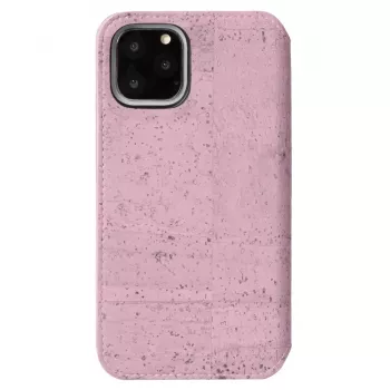 Krusell Birka folio dėklas iPhone 11 Pro 15,5 cm rožinis
