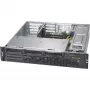 Super Micro Supermicro SC825M BTQC-R802WB - stelažinis korpusas - 2U - patobulintas ATX - SATA/SAS - karštai keičiami diskų krepšeliai - 800 W - juodas (CSE-825MBTQC-R802WB)