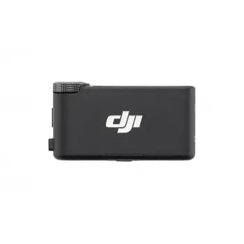 Mikrofono imtuvas DJI Mic 3 Camera mount juodas – baterijinis, su 3,5 mm garso ir USB kabeliais