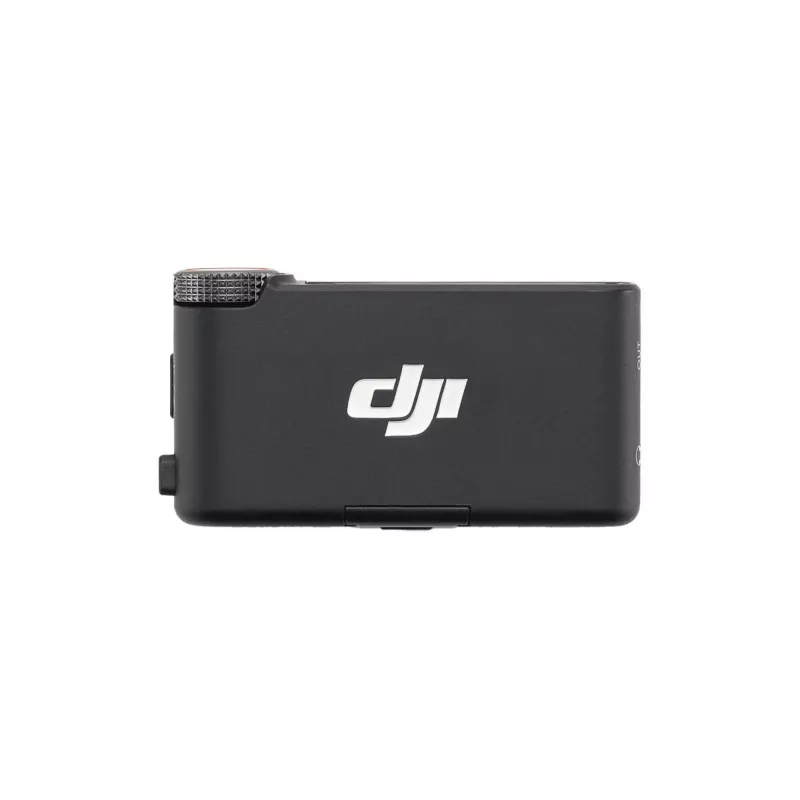 Mikrofono imtuvas DJI Mic 3 Camera mount juodas – baterijinis, su 3,5 mm garso ir USB kabeliais