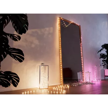 Protinga LED girlianda Twinkly Strings USB-C Pearls Wi-Fi/Bluetooth daugiaspalvė