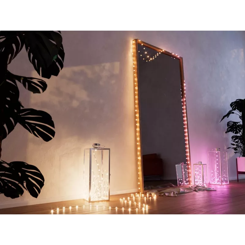 Protinga LED girlianda Twinkly Strings USB-C Pearls Wi-Fi/Bluetooth daugiaspalvė