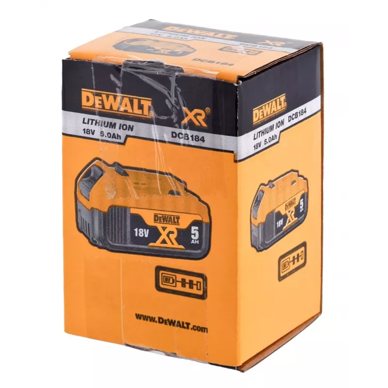 Dewalt 18V XR 5Ah Li-Ion akumuliatorius su slydimo jungtimi
