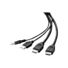 Belkin Secure KVM kombinuotas kabelis - vaizdo / USB / garso kabelis - TAA atitikmuo - USB, Mini-Jack, HDMI (M)