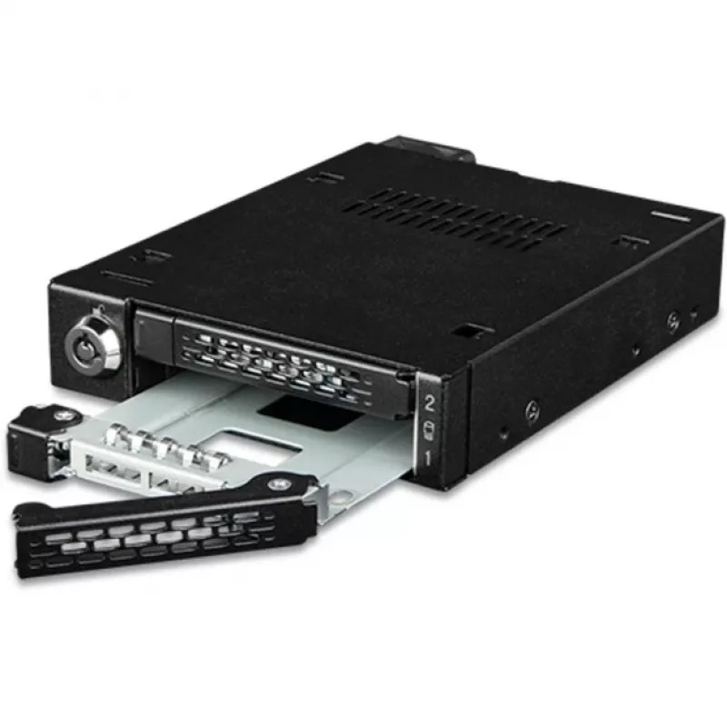 Tvirtinimo rėmelis disko lizdui Icy Dock MB092VK-B 2 x 6,3 cm U.2/U.3 NVMe SSD į 3,5 colio lizdą (juodas)