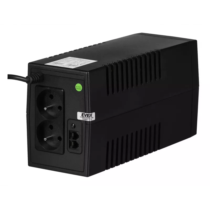 Ever EASYLINE 850 AVR USB linijinis-interaktyvus UPS 0,85 kVA 480 W 2 AC lizdai