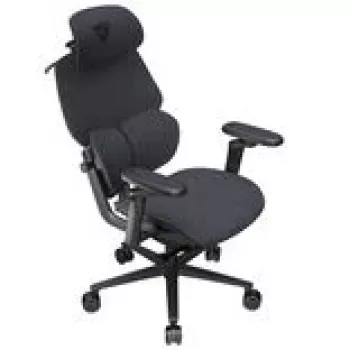 Gaming kėdė thunder x3 FLEX Pro Fabric Grey – ergonomiška sukamoji kėdė su reguliuojamomis porankiais ir atlošimu