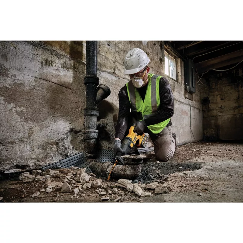 DEWALT DCS389NT abipusis pjūklas FlexVolt 54V TSTAK juodas, geltonas