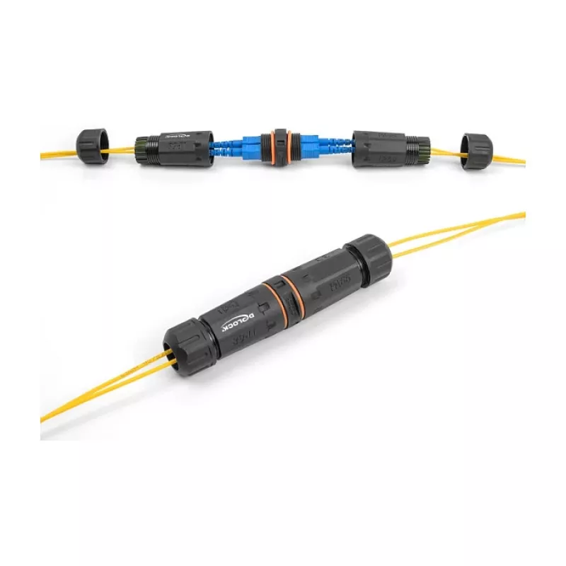 DeLOCK optinio pluošto laido jungtis SC Duplex motina – SC Duplex motina APC IP68